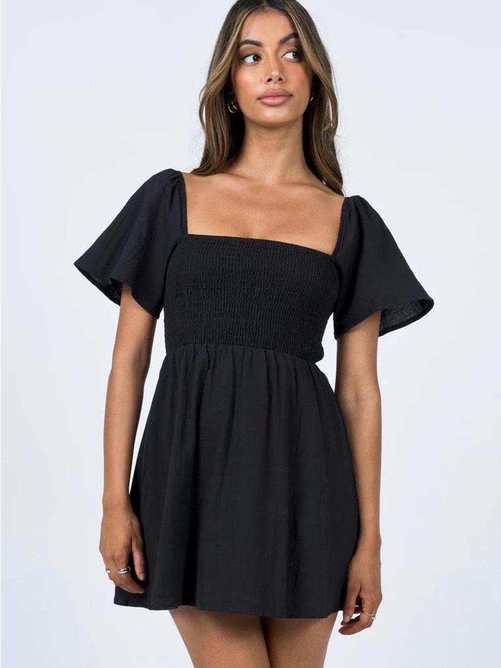 Princess Polly Black Imagine Mini Dress - US 2